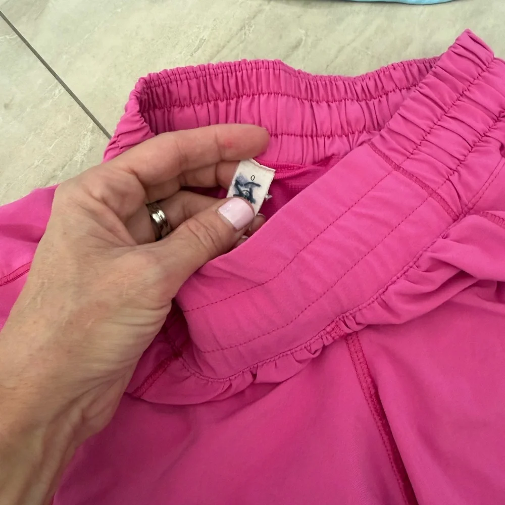 Lululemon Athletica Vibrant Pink Athletic Shorts - Picture 3 of 3